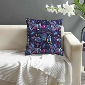 Marble double faced plush pillowcase 18x18in
